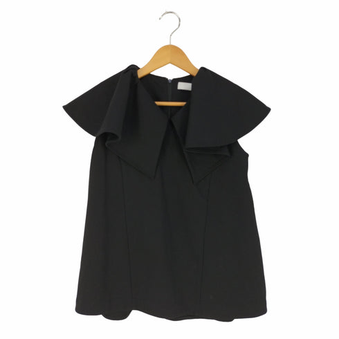 セルフォード CELFORD レーヨンカシミヤ混 ビッグカラー ノースリーブ ブラウス レディース L/XL