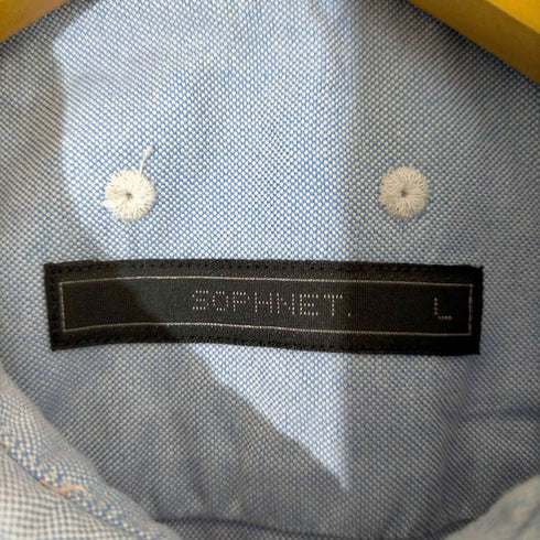 ソフネット SOPHNET. ワンポイントロゴ刺繍 OXFORD BD SHIRT メンズ JPN:L