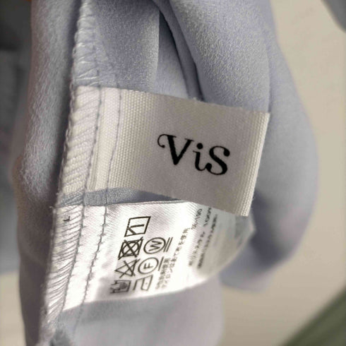 ビス ViS 防シワ 2WAY フロントタック5分袖ブラウス レディース JPN:L