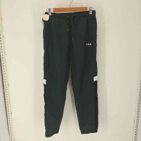 フィラ FILA 裏地 メッシュ スクリプトロゴ 刺繍 ナイロン トラック ジャケット セットアップ メンズ JPN:M