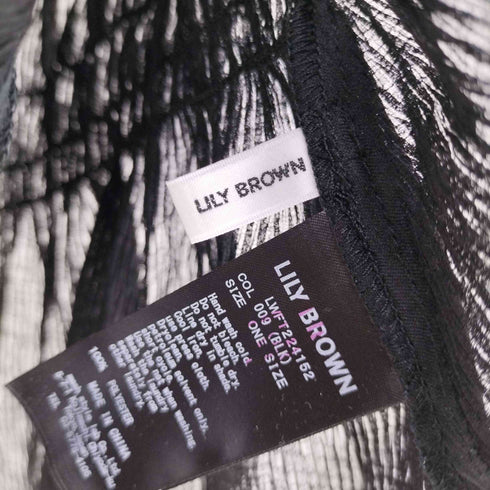 リリーブラウン Lily Brown シャーリングプリーツフリルトップス レディース ONE SIZE
