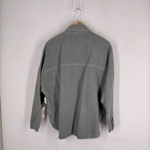 ザラ ZARA 比翼 スナップボタン ポケットデニムシャツ レディース JPN:S