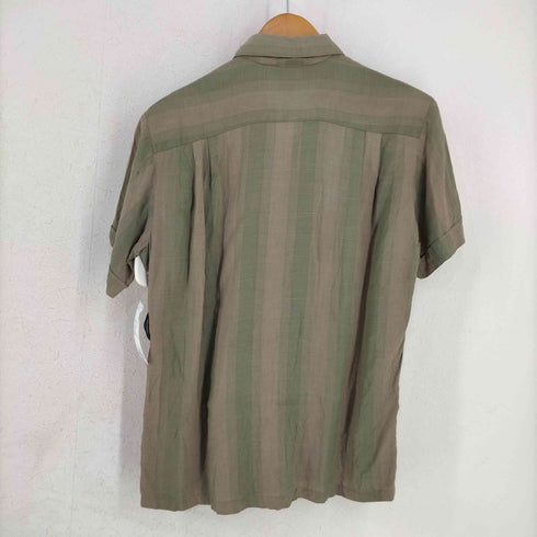 カプリ Capri オープンカラー ボックス シェルボタン レーヨン S/S シャツ メンズ