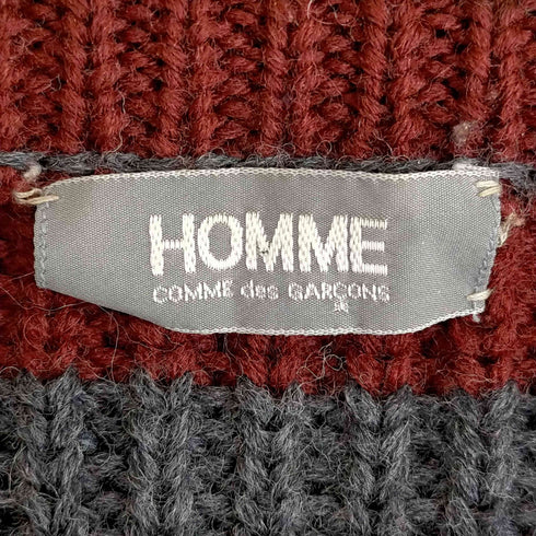 コムデギャルソンオム COMME des GARCONS HOMME 川久保玲 本人期 デカオム ウール ボーダーニット メンズ