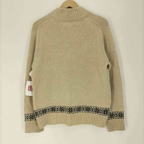 エディーバウアー Eddie Bauer 17AW 胡桃ボタン ウール混 ニット ポロ メンズ import:M