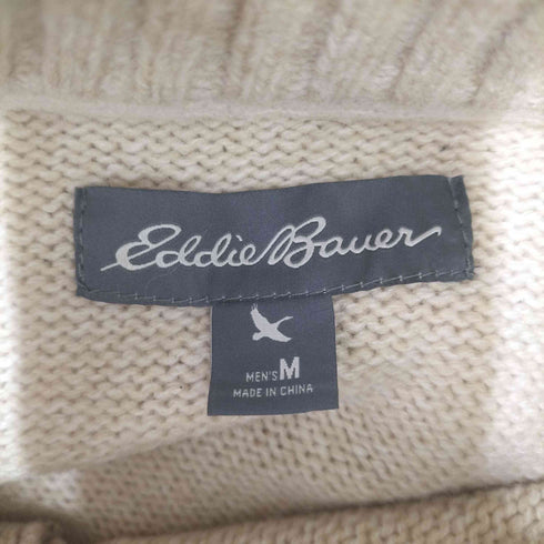 エディーバウアー Eddie Bauer 17AW 胡桃ボタン ウール混 ニット ポロ メンズ import:M