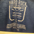ハードロックカフェ Hard Rock Cafe Rock Is Free キャンバスワッペン ロゴプリント S/S Tシャツ メンズ import:L