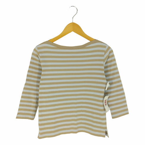 アニエスベー agnes b. PARIS 七分袖 ボーダー コットン バスクシャツ レディース