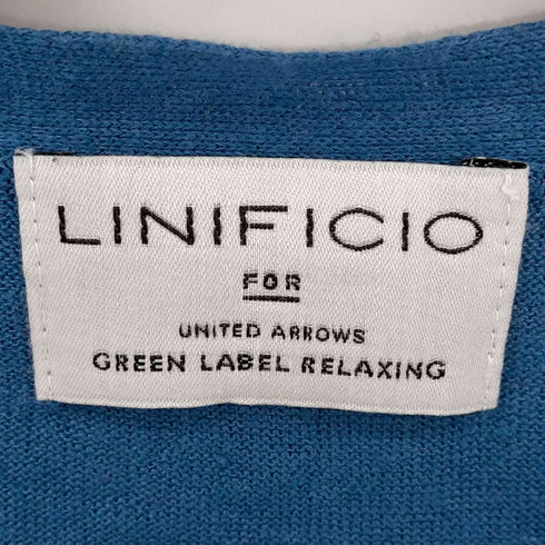 ユナイテッドアローズグリーンレーベルリラクシング UNITED ARROWS green label relaxing 麻Vネックカーディガン メンズ JPN:S