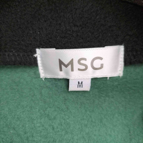 MSG オーバーサイズハーフジップフリースプルオーバー メンズ JPN:M