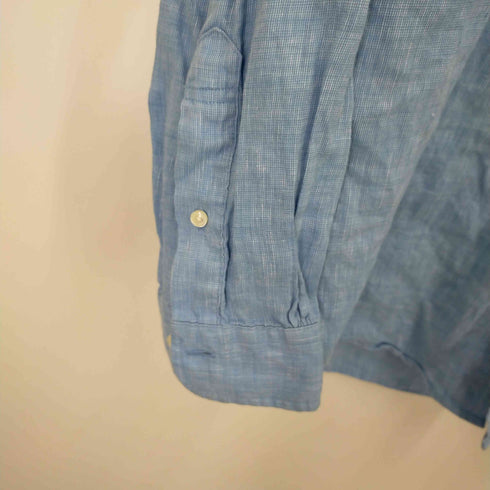 ブルックスブラザーズ BROOKS BROTHERS ボタンダウン ロングスリーブリネン シャツ メンズ import:M