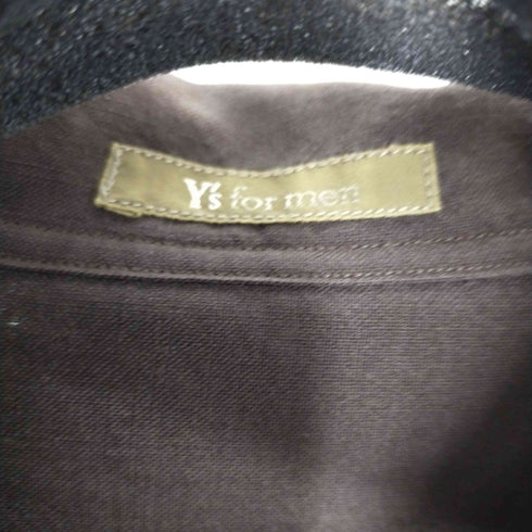 ワイズフォーメン Ys for men 90S スタンドカラーシャツ 2ポケット ラウンドカット メンズ
