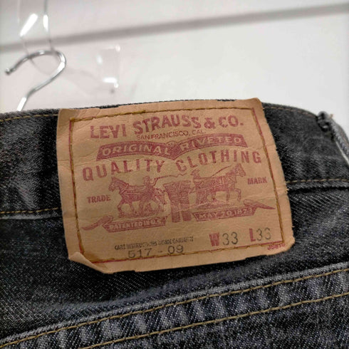 リーバイス Levis 517-09 00s ジッパーフライブラックデニムパンツ メンズ W33/L33