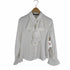 ザラ ZARA ビジュー付き フリルブラウス レディース import:XS