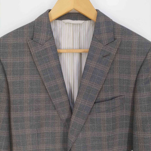 バナナリパブリック ヘリテージコレクション banana republic heritage collection マドラスチェック 2Bテーラードジャケット メンズ US:38