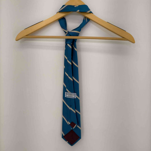イヴサンローラン Yves Saint Laurent フロントロゴ刺繍ストライプネクタイ メンズ