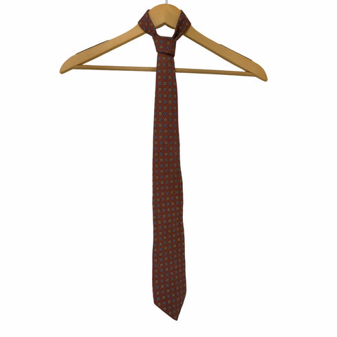 ブルックスブラザーズ BROOKS BROTHERS MADE IN USA 90S MAKERS シルクコットン総柄ネクタイ メンズ