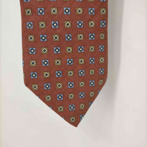 ブルックスブラザーズ BROOKS BROTHERS MADE IN USA 90S MAKERS シルクコットン総柄ネクタイ メンズ