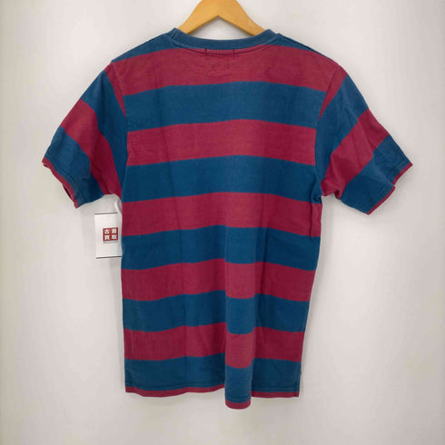 ポロバイラルフローレン Polo by RALPH LAUREN スモールポニー刺繍太ボーダークルーネックTシャツ メンズ import:M