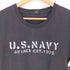 アヴィレックス AVIREX フロントプリント バックパッチ クルーネックTシャツ メンズ import:M