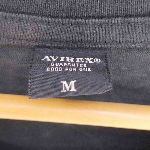 アヴィレックス AVIREX フロントプリント バックパッチ クルーネックTシャツ メンズ import:M