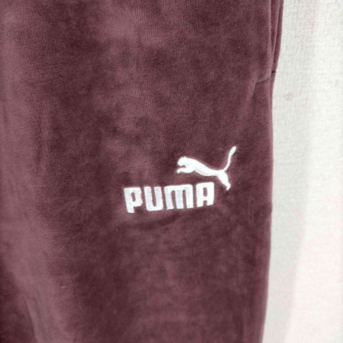 プーマ PUMA 刺繍ロゴ ベロアパンツ レディース JPN:L