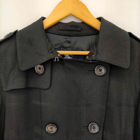 バーバリーロンドン BURBERRY LONDON シャドーチェックトレンチコート レディース L
