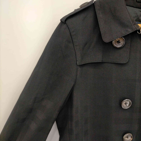 バーバリーロンドン BURBERRY LONDON シャドーチェックトレンチコート レディース L