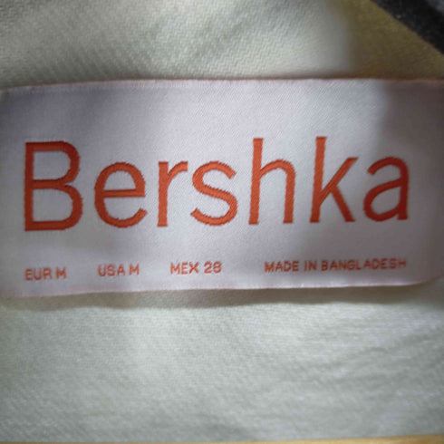 ベルシュカ BERSHKA アイボリー デニムシャツジャケット レディース import:M