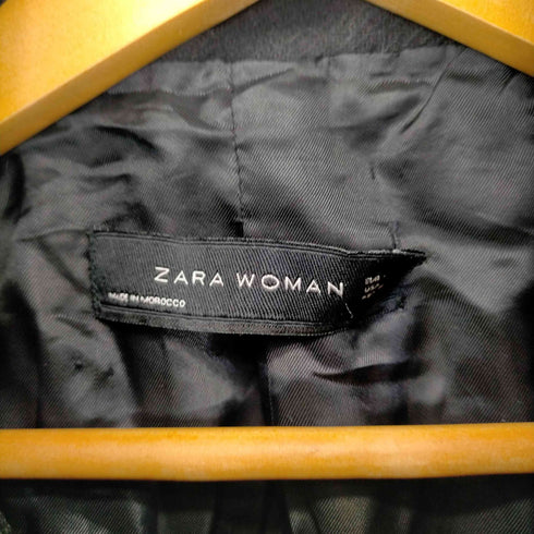 ザラ ZARA ボリュームファー ダッフルコート レディース import:L