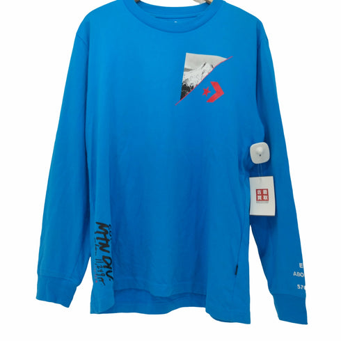 コンバース CONVERSE 両面プリント クルーネック ロングスリーブTシャツ ロンT メンズ JPN:M