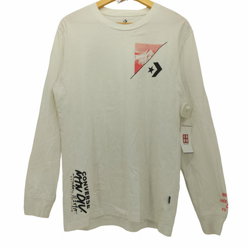 コンバース CONVERSE 両面プリント クルーネック ロングスリーブTシャツ ロンT メンズ JPN:M
