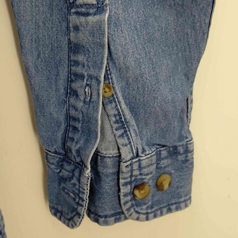 ultra club ワンポイント刺繍デニムシャツ メンズ L