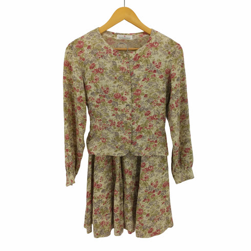 ザスコッチハウス The Scotch House 花柄 シャツ ブラウス スカート セットアップ レディース