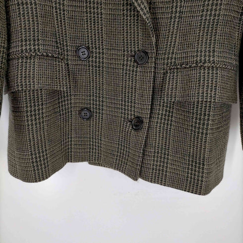 カルバンクライン CALVIN KLEIN チェック柄 ダブルジャケット レディース JPN:L