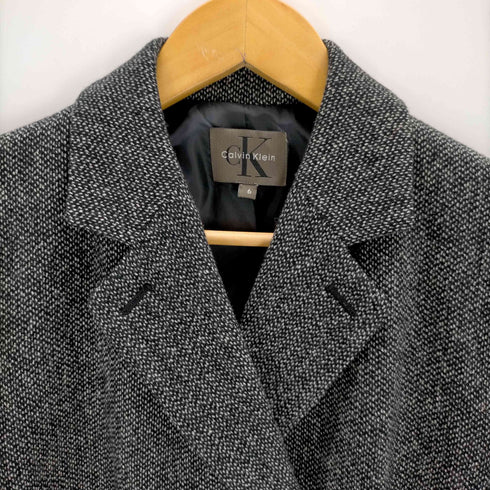 カルバンクライン CALVIN KLEIN ウール混ダブルテーラードジャケット レディース 6
