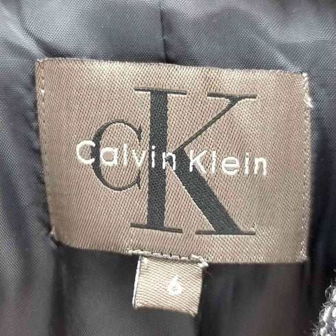 カルバンクライン CALVIN KLEIN ウール混ダブルテーラードジャケット レディース 6