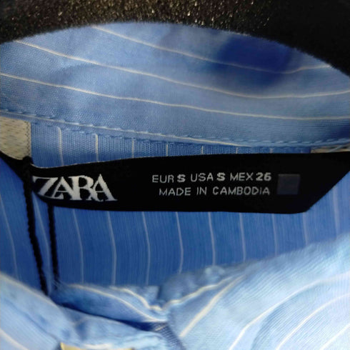 ザラ ZARA ストライプシャツ レディース S