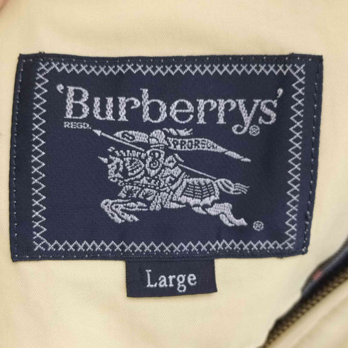バーバリーズ BURBERRYS ワンポイント 刺繍 スウィングトップ フルジップ ブルゾン メンズ import:L
