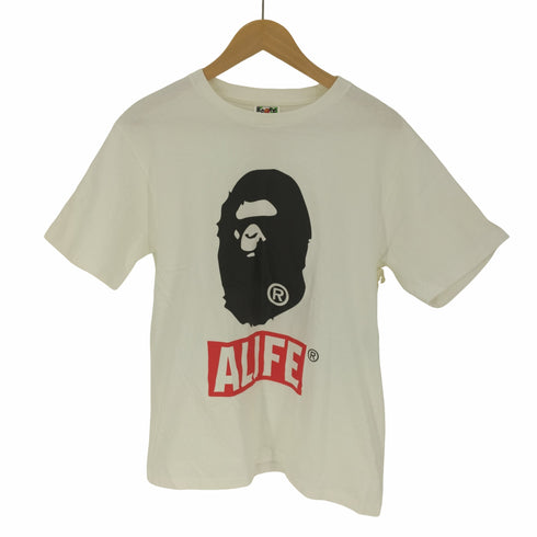 アベイシングエイプ A BATHING APE コラボ エイプヘッド プリント S/S Tシャツ メンズ JPN:L