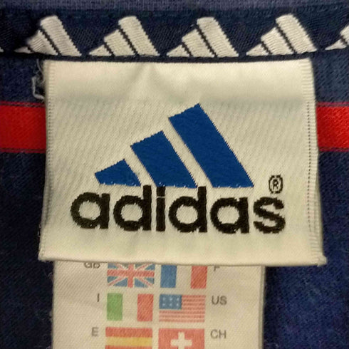 アディダス adidas 90s パフォーマンスロゴ ボーダクルーネックTシャツ メンズ JPN:L