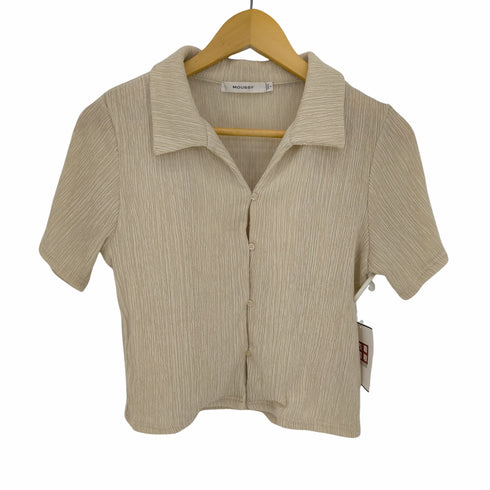 マウジー moussy STRETCH CRAPE シャツ レディース FREE