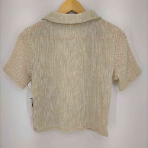 マウジー moussy STRETCH CRAPE シャツ レディース FREE