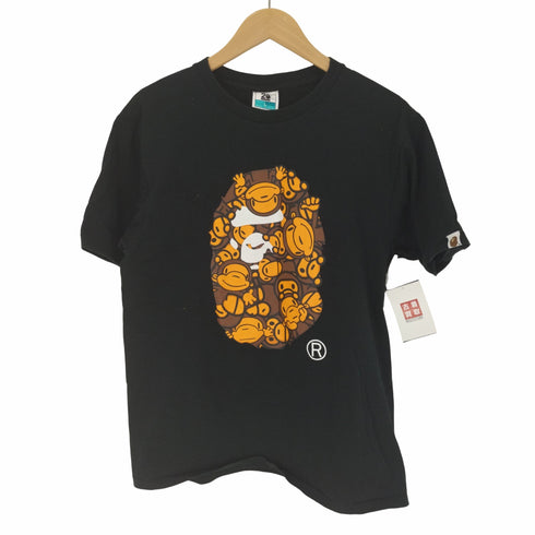 アベイシングエイプ A BATHING APE BABY MILO エイプヘッド S/S Tシャツ メンズ JPN:L