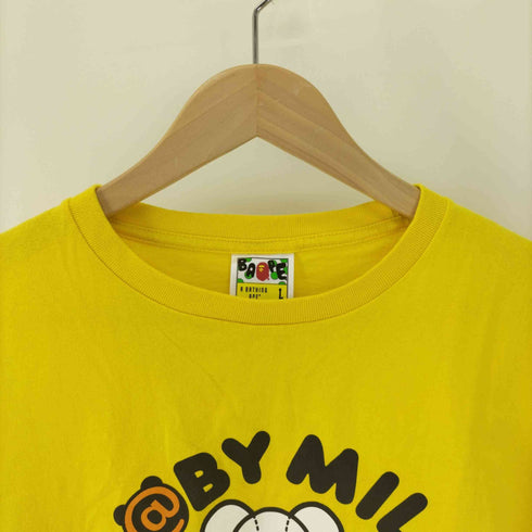 アベイシングエイプ A BATHING APE コラボ BABY MILO プリント S/S Tシャツ メンズ JPN:L