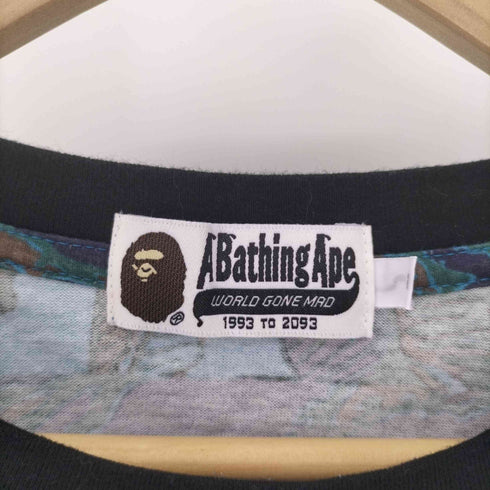 アベイシングエイプ A BATHING APE 総柄 ポケット S/S Tシャツ メンズ JPN:L