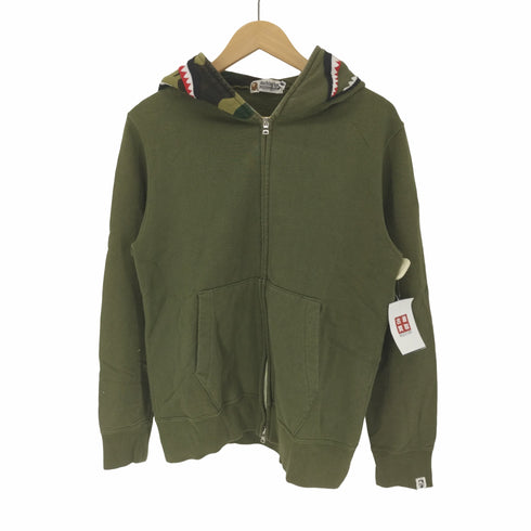 アベイシングエイプ A BATHING APE BAPE LAND SHARK FULL ZIP HOODIE メンズ JPN:M