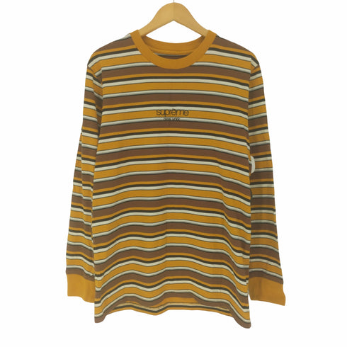 シュプリーム Supreme 15AW Classic Logo Multi Stripe L/S Top メンズ import:M