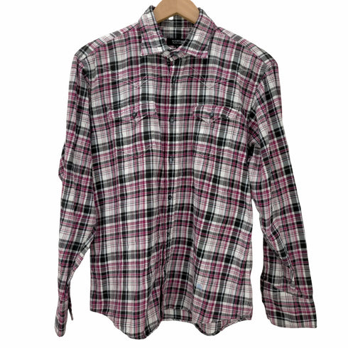 バーバリーブラックレーベル BURBERRY BLACK LABEL ホース刺繍ロゴ 長袖チェックシャツ メンズ 3