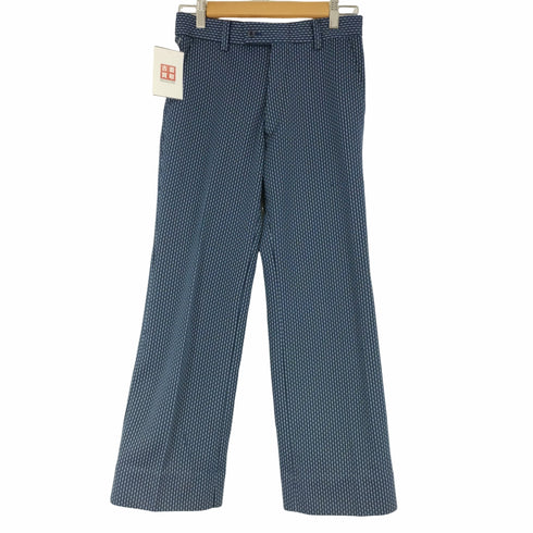 センタープレス 総柄ポリスラックス YKK レディース